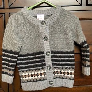 Infant warm sweater from Hannah Andersson.  Size 18-24mo